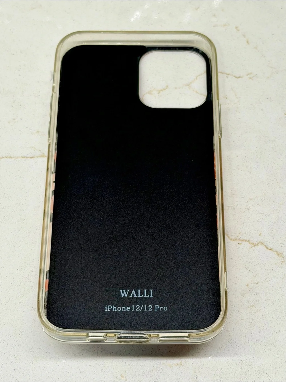 iPhone 12 Pro Walli Case: Floral Print Phone Case with Tan Leather Strap
